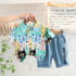 Children's kitten short sleeve suit